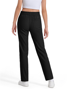 Pantalones de vestir elásticos para niñas con bolsillos, logotipo personalizado, pantalones de uniforme escolar para niñas, pantalones de vestir con cintura elástica - Product Image 2