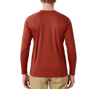 Camisa de Pesca para Hombre, Talla Grande, Color Rojo, Manga Larga, Protección Solar UPF 50, Secado Rápido, Poliéster, Corte Regular - Product Image 2