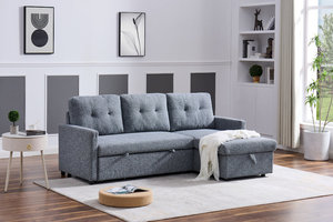 Sofá Cama Extraíble de Tela de Tres Plazas en Forma de L, de Alta Calidad, con Almacenamiento, Gran Venta 2026 - Product Image 4