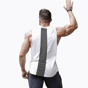 เสื้อกล้ามออกกำลังกายผู้ชาย ระบายอากาศได้ดี ผ้าถัก ปักลายสัตว์ ลำลอง สำหรับเพาะกาย ลายพราง ลายเรียบ - Product Image 6