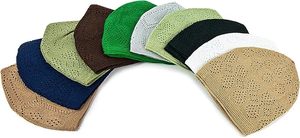 หมวกนัมซัตอิสลามแบบตุรกีคุณภาพสูงขายดี สำหรับผู้ชาย ผ้าฝ้ายผสมอะคริลิกถัก ยืดหยุ่น ระบายอากาศได้ดี - Product Image 4