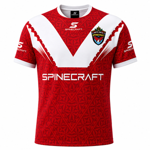 Camiseta de Rugby Sublimada Personalizada, Fabricada Directamente en Fábrica, Absorbente de Humedad, Uniforme Deportivo para Equipos de Rugby - Product Image 6