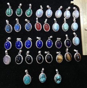 Pendentifs breloques ethniques légers en forme de cœur en corail plaqué argent pour fêtes - Product Image 6