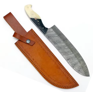 Cuchillos de Chef Profesionales PRESTIGE BLADES, al por Mayor, Personalizados, de Primera Calidad, OEM ODM, con Mango de Madera Dura, Acero de Damasco, Ambidiestros - Product Image 4