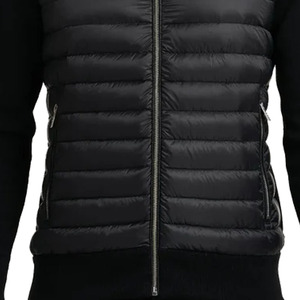 Veste longue matelassée noire pour homme LAMA INDUSTRIES, col montant, fermeture éclair, imperméable, coupe-vent, décontractée, coupe ajustée, hiver - Product Image 6