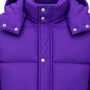 Men's Hooded Puffer <b>Jacket</b> Plain Dyed Custom Design <b>Winter</b> Quilted Padded Breathable <b>Waterproof</b> Outerwear - Product Image 5