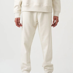 Survêtement personnalisé streetwear épais en polyester délavé effet soleil pour homme, coupe droite, avec cordon de serrage, séchage rapide, sportif, polaire automne - Product Image 5