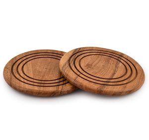 Sous-plats en bois personnalisés, supports pour casseroles, tapis pour théière, forme irrégulière, résistants à la chaleur, design moderne, accessoires de table - Product Image 2