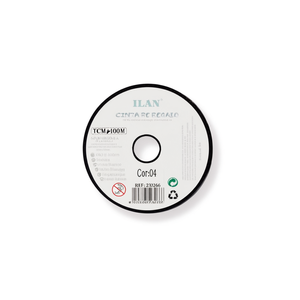 Cinta de Regalo Ilan de 1 cm x 100 m, Blanca, para Envolver - Product Image 2