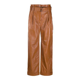 Pantalones de Cuero para Mujer, Diseño Moderno y Ajustado, para Looks Vanguardistas y Estilo de Guardarropa de Temporada - Product Image 1