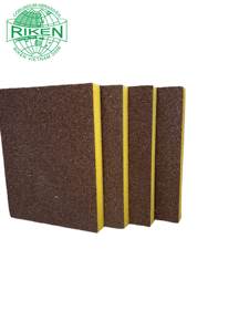 RIKEN Sanding Sponge Block 100 Grit Yellow <b>Foam</b> <b>Pad</b> Made in UK for Hand Sander Abrasive Tools - Product Image 3