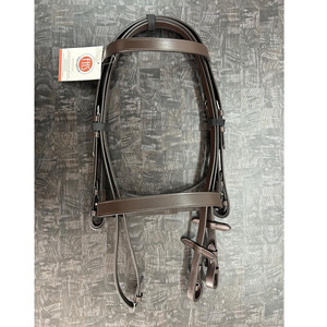 คุณภาพสูง35มิลลิเมตรกว้าง noseband 20มิลลิเมตรกว้าง brow-band หนังธรรมดาบังเหียนที่มีจมูกและ brow-reins - Product Image 1