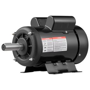 Moteur de compresseur d'air électrique 3 HP 1725 tr/min 110V Rotation CW/CCW Diamètre de l'arbre 1,125 po Longueur de l'arbre 2,75 po Couple 12 N.m - Product Image 1