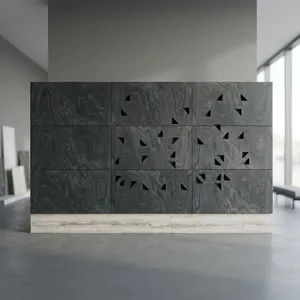 Panneau mural en pierre naturelle, imperméable, ignifuge, revêtement mural en pierre pour intérieur et extérieur, panneau mural en pierre décoratif moderne - Product Image 1
