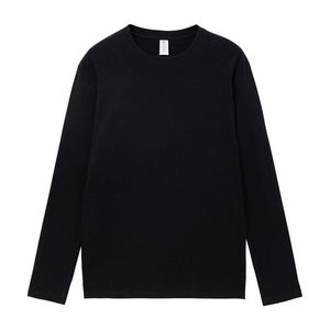 Camiseta de Hombre de Algodón Tejido, Manga Larga, Cuello Redondo, Corte Regular, Estilo Casual, Moderna y Lujosa, Ajuste Perfecto, Colección de Moda - Product Image 1