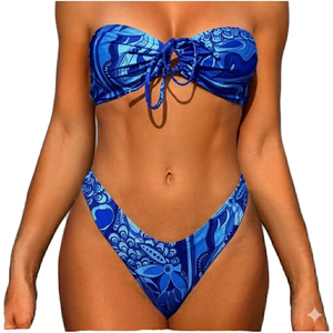 Ensemble bikini 2 pièces, short de bain, maillot de bain personnalisé, maillot de bain bikini, vente chaude, ensemble de bikinis OEM, maillot de bain pour femmes - Product Image 1