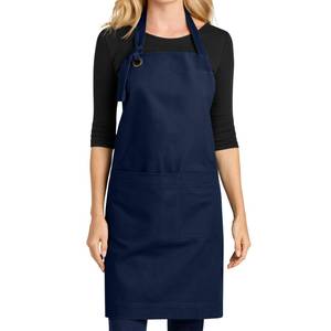 Tablier en coton avec poche avant, lavable en machine, pour une utilisation quotidienne en cuisine, style simple, couleur gris foncé - Product Image 2