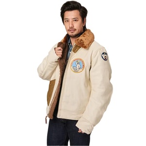 American Style Retro Casual <b>Workout</b> <b>Jacket</b> for Men 100% Cotton Thick Woven Embroidered Slim Fit Autumn OEM Service - Product Image 1