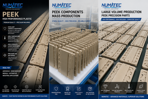 Componentes de Precisión Mecanizados por CNC NUMATEC PEEK, Piezas de Plástico de Alto Rendimiento para Aplicaciones Industriales - Product Image 2