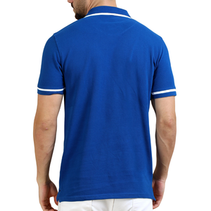 Mens Casual Solid Contrast Collar <b>Half</b> Sleeve Yarn Dyed <b>Shirt</b> 100% Cotton ODM Breathable Regular Fit Knitted for Custom Pocket - Product Image 2
