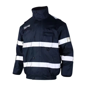 Veste de sécurité réfléchissante imperméable haute visibilité pour travaux routiers, vêtements de travail durables haute visibilité avec logo personnalisable - Product Image 1