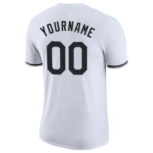 Custom <b>Baseball</b> Jersey Men's White Crew Neck Short Sleeve Team Name Number Print Breathable Regular Fit All Seasons Apparel - Product Image 2