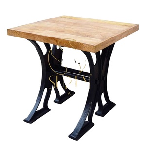 Mesa industrial india de madera de diseño moderno, estilo único para comedor, cocina, Hotel, sala de estar, dormitorio, madera maciza - Product Image 1