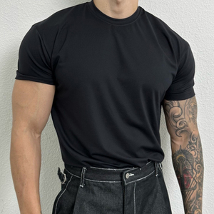 Camiseta de algodón orgánico sostenible personalizada para hombre, camiseta ecológica suave de verano para hombre - Product Image 2