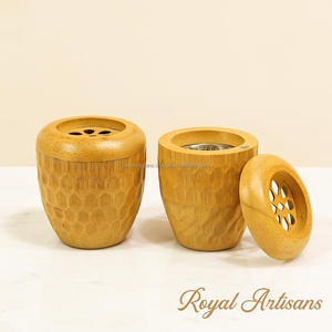 Ensemble de brûleurs arabes Bakhoor Mubkhar fabriqués à la main artisanat en bois diffuseur d'encens et d'aromathérapie pour la maison et l'hôtel - Product Image 4