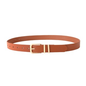 Cinturones de Cuero PU de Diseño Moderno de 2.5CM de Ancho en Color Marrón y Negro para Vestidos y Trajes de Mujer - Product Image 2