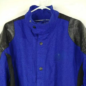 Vestes de sécurité réutilisables 100% coton FR ignifuge, anti-chaleur, anti-statique, anti-coupure, en cuir de vachette pleine fleur pour hommes - Product Image 4