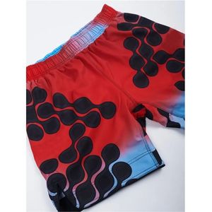 กางเกงมวยไทยสั่งทำสีพื้นแบบใหม่ พร้อมปักโลโก้  ผ้าไนลอน  ขายส่ง - Product Image 4