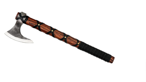 Ragnar Nouvelle Hache Viking, Modèle Nordic Viking Axe, Qualité Supérieure, Fabriquée à la Main, en Acier à Haute Teneur en Carbone et Bois de Frêne, Hachette de Bâtisseur, Tête d'Hache - Product Image 4