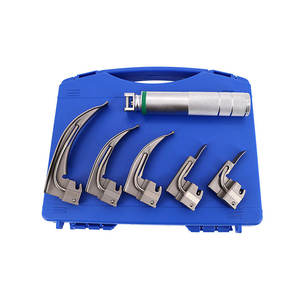 Laringoskop Tıbbi Cihaz Ayarlanabilir LED Bıçaklı Yüksek Hassasiyetli Laringoskop Paslanmaz Çelik Cerrahi Alet - Product Image 1