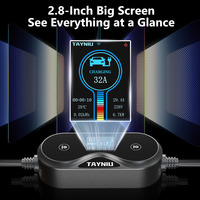 Chargeur EV TAYNIU PANDA 7KW 32A avec contrôle par application, boîtier mural pour la maison, TYPE 2, 5M AC 80V-260V, expédition depuis la Chine