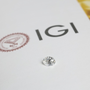 0.70 Ct F Color VVS1 Clarity Oval Cut Lab Polished Diamond Polished Diamond CVD Diamond IGI Examined Elegant for Jewelry Making - Product Image 4