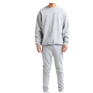 Trendy <b>men</b> sweat suit with <b>pullover</b> sweatshirt and jogger pants soft fabric relaxed for gym training outdoor wear and fashion - Product Image 1