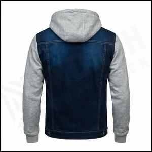 Chaqueta Vaquera de Invierno para Hombre, Lisa, con Logotipo Frontal Personalizado, OEM, Informal, de Secado Rápido, Transpirable, Clásica, Precio al por Mayor - Product Image 3