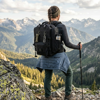 55L Wasserdichter Taktischer Rucksack Wanderrucksack Großer Tagesrucksack Robuste MOLLE-Tasche Outdoor-Sport-Campingausrüstung für Männer