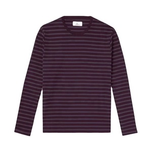 เสื้อยืดแขนยาวผ้าคอตตอนหนานุ่มคุณภาพสูงสำหรับผู้ชาย แบบเรียบๆ ไม่มีลาย  รับปักโลโก้ พิมพ์ลายเสื้อยืดแขนยาวตามสั่ง - Product Image 1