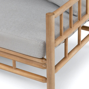 Ensemble de canapés en rotin d'extérieur moderne avec coussins résistants aux intempéries et durables pour villa, maison d'hôtes, hôtel, cour, jardin, terrasse - Product Image 4