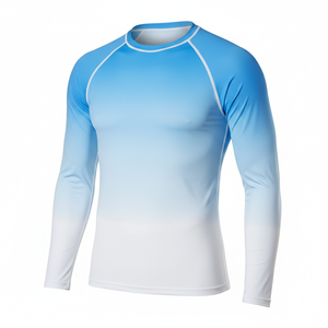 เสื้อรัดรูปแขนยาวแบบยูนิเซ็กซ์สำหรับฝึกซ้อม BJJ MMA ยิวยิตสู กราปลิง  ชุดกีฬาแห้งเร็ว ไม่ต้องใช้ผ้าป้องกัน - Product Image 1