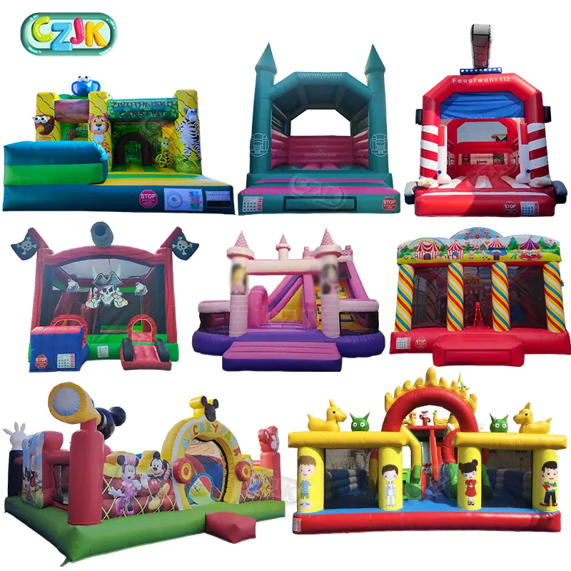 Trẻ em thương mại khổng lồ PVC Inflatable thư bị trả lại nhảy lâu đài bouncy Combo sân chơi trò chơi với Blower trượt hồ bơi