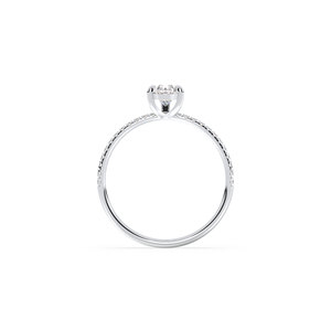 Bague solitaire en diamant de laboratoire certifié REYES IGI CVD HPHT en or massif 14 carats, forme poire, diamant de 1,12 carat, bijoux fins - Product Image 5