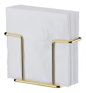 Modern Durable Metal Napkin Stand & Organizer for <b>Dining</b> Kitchen Home Office Restaurant Use - Product Image 3