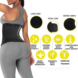 Heavy Duty Waist <b>Trainer</b> Belt for Weight Loss Body Shaping Gym Fitness Equipment with Neoprene Compression and Adjustable Fit De - Product Image 4
