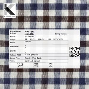 Chemise Homme 100% Coton 85GSM Toile Tissée à Carreaux Gingham Légère pour l'Été Fournisseur de Vêtements Personnalisés en Gros - Product Image 6