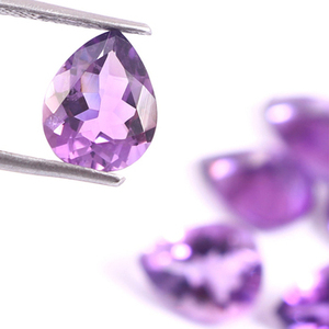 Nouvelle améthyste naturelle à 100 %, calibrée, cabochon en forme de poire, taille diamant, facettée, couleur violette, pierre précieuse en vrac pour la fabrication de bijoux 2026 - Product Image 5