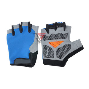 Gants de cyclisme demi-doigts respirants et antidérapants pour hommes, gants de vélo pour sports de plein air, en tissu polyester - Product Image 6