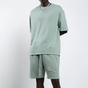 Conjunto de Pantalones Cortos de Verano para Hombre, Talla Grande 5XL, de Secado Rápido, Transpirables, con Estampado de Marca Personalizada, Manga Corta, Dos Piezas - Product Image 3